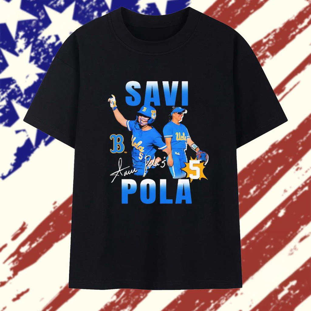 Savannah Pola UCLA Bruins Baseball Signature Graphic T-Shirt UCLA Bruins Merch Fans Gifts-1