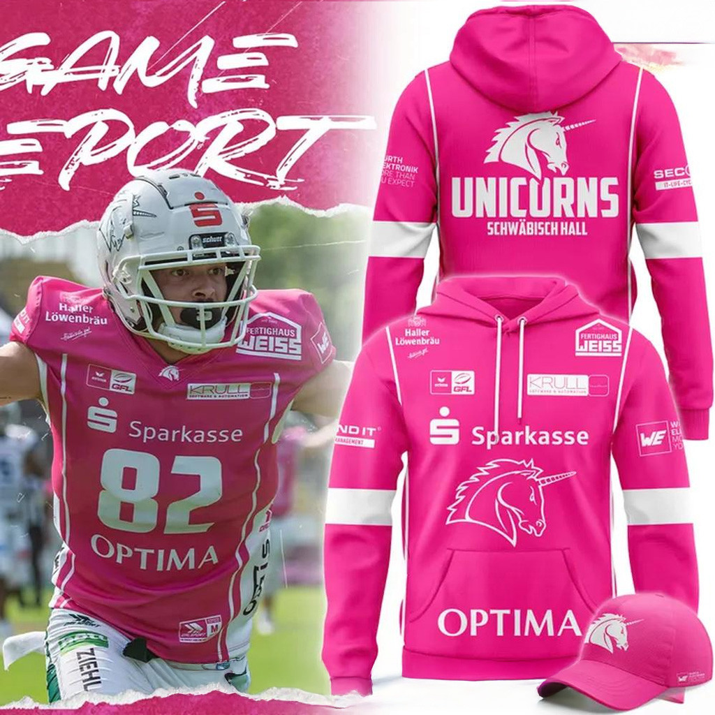 Schwabisch Hall Unicorns Pink Bowl Hoodie 2025 Best Gifts For Fans-1