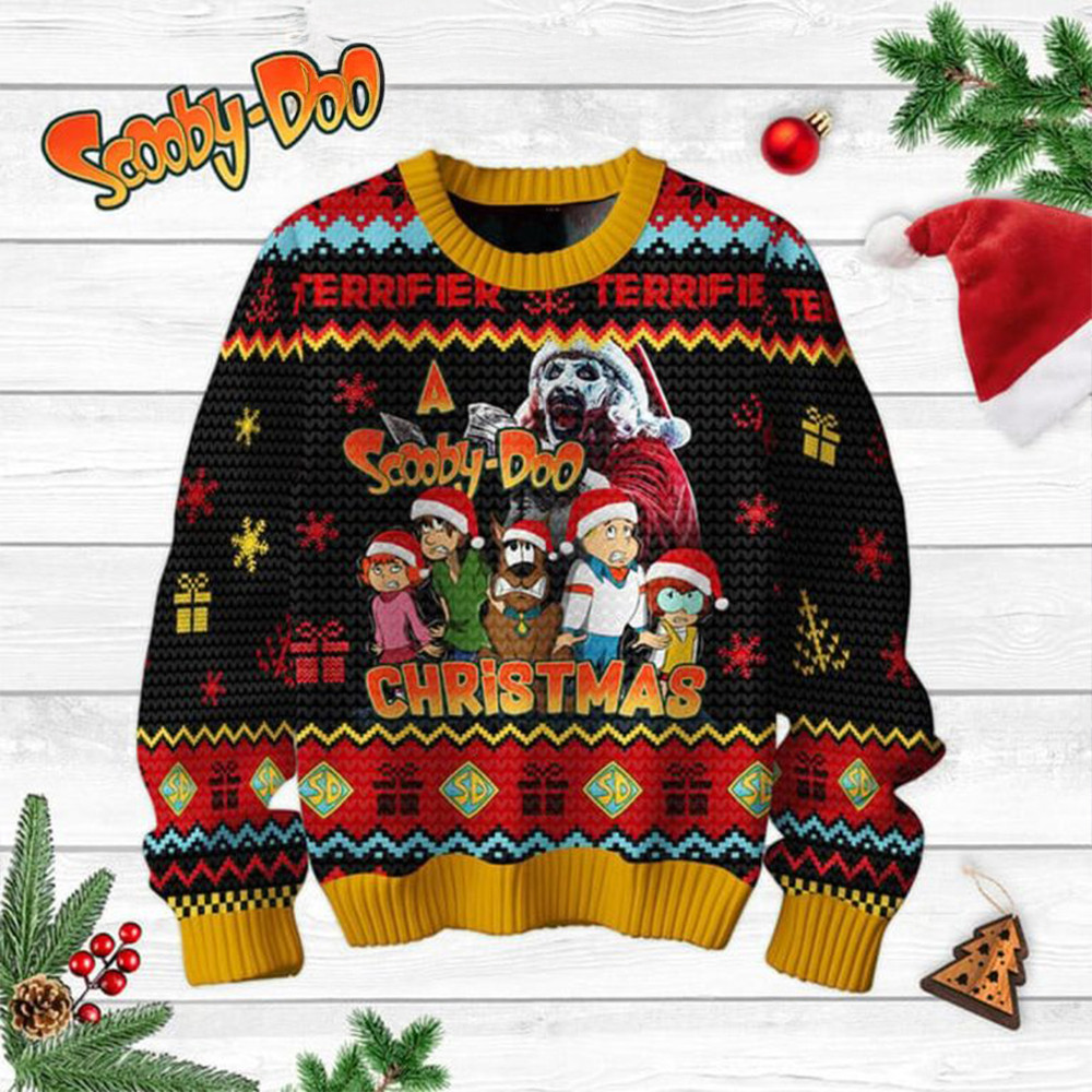 Scooby Doo Terrifier Merry 2024 Christmas Ugly Sweater Gifts For Fans-1