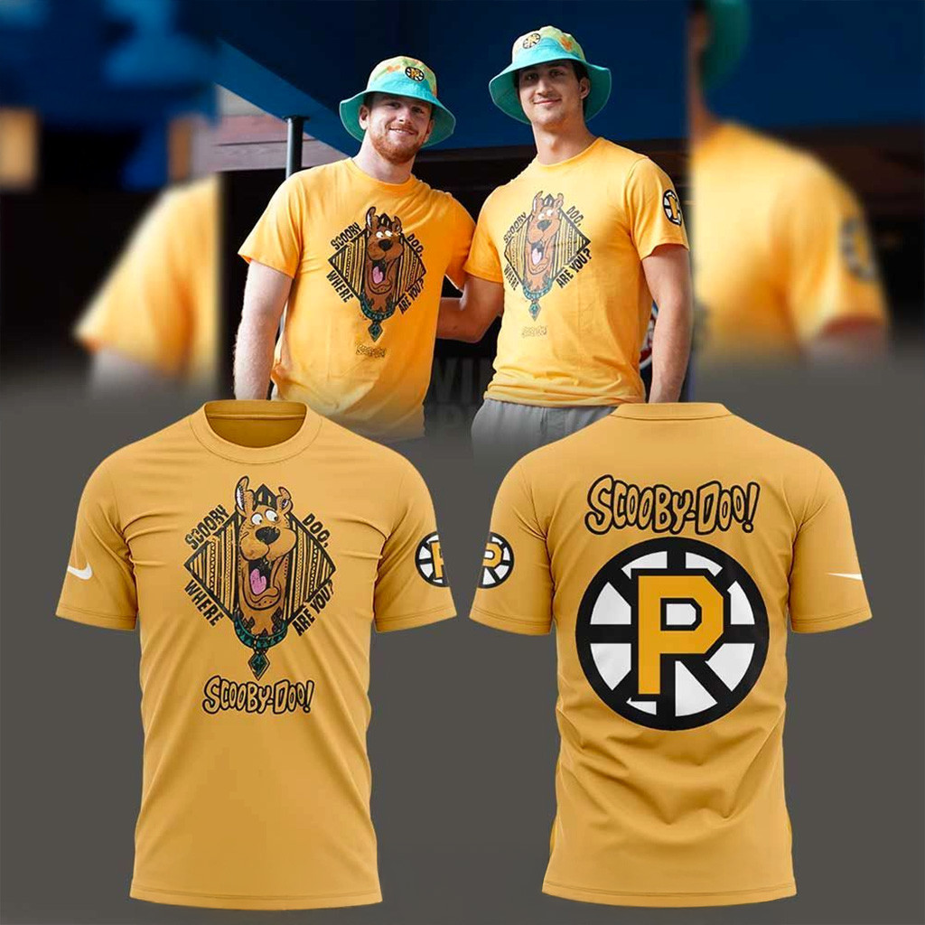 Scooby Doo x Boston Bruins 2025 T-Shirt Bruins Merch Good Christmas Gifts For Boyfriend-1