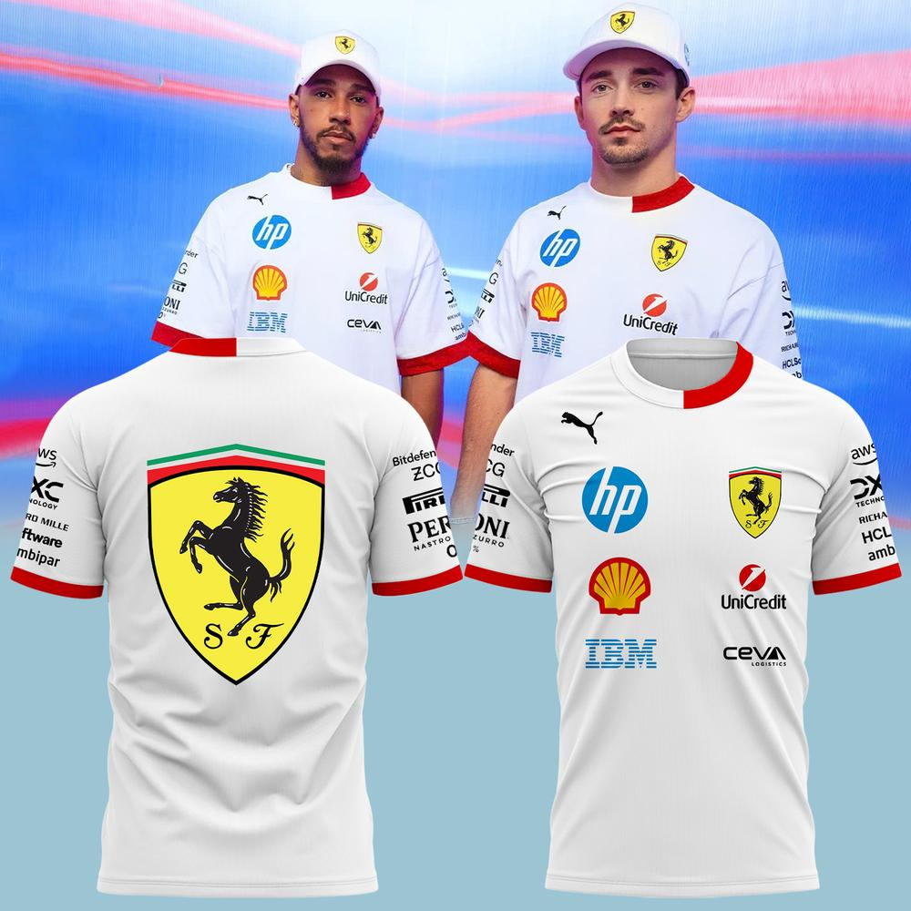 Scuderia Ferrari HP Uniform T-Shirt Scuderia Ferrari Merch Father's Day Gifts For Husband-1