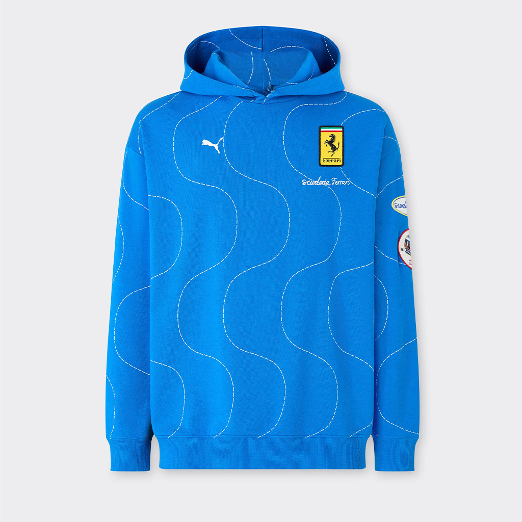 Scuderia Ferrari Monza 2025 Merch Puma For Scuderia Ferrari HP 2025 Monza Hoodie Gifts For Fans-1