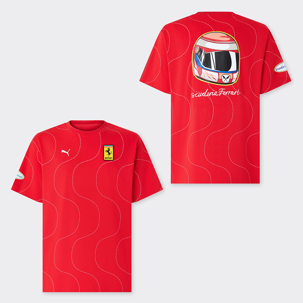 Scuderia Ferrari Monza 2025 Merch Puma For Scuderia Ferrari HP 2025 Monza Shirt Gifts For Him-1