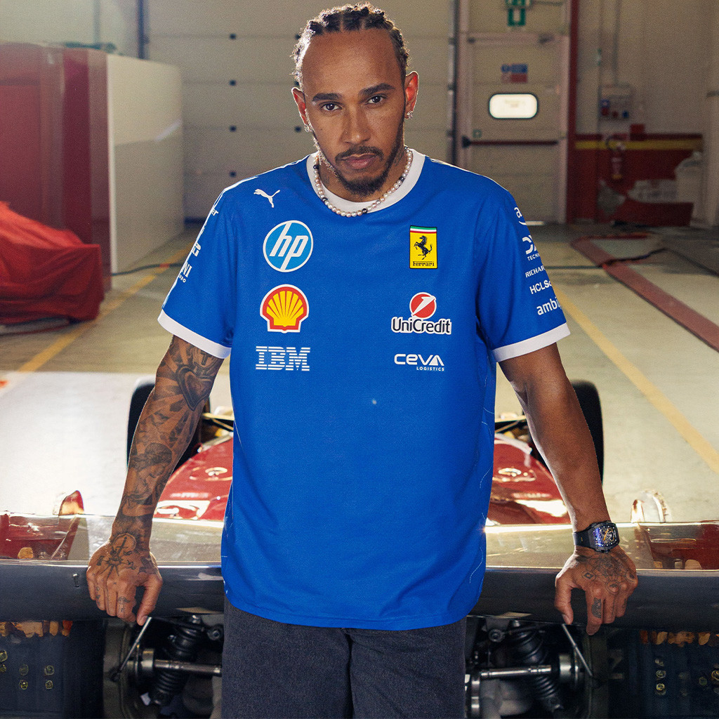 Scuderia Ferrari Monza 2025 Merch Puma For Scuderia Ferrari HP 2025 Monza T-Shirt For Fan-1