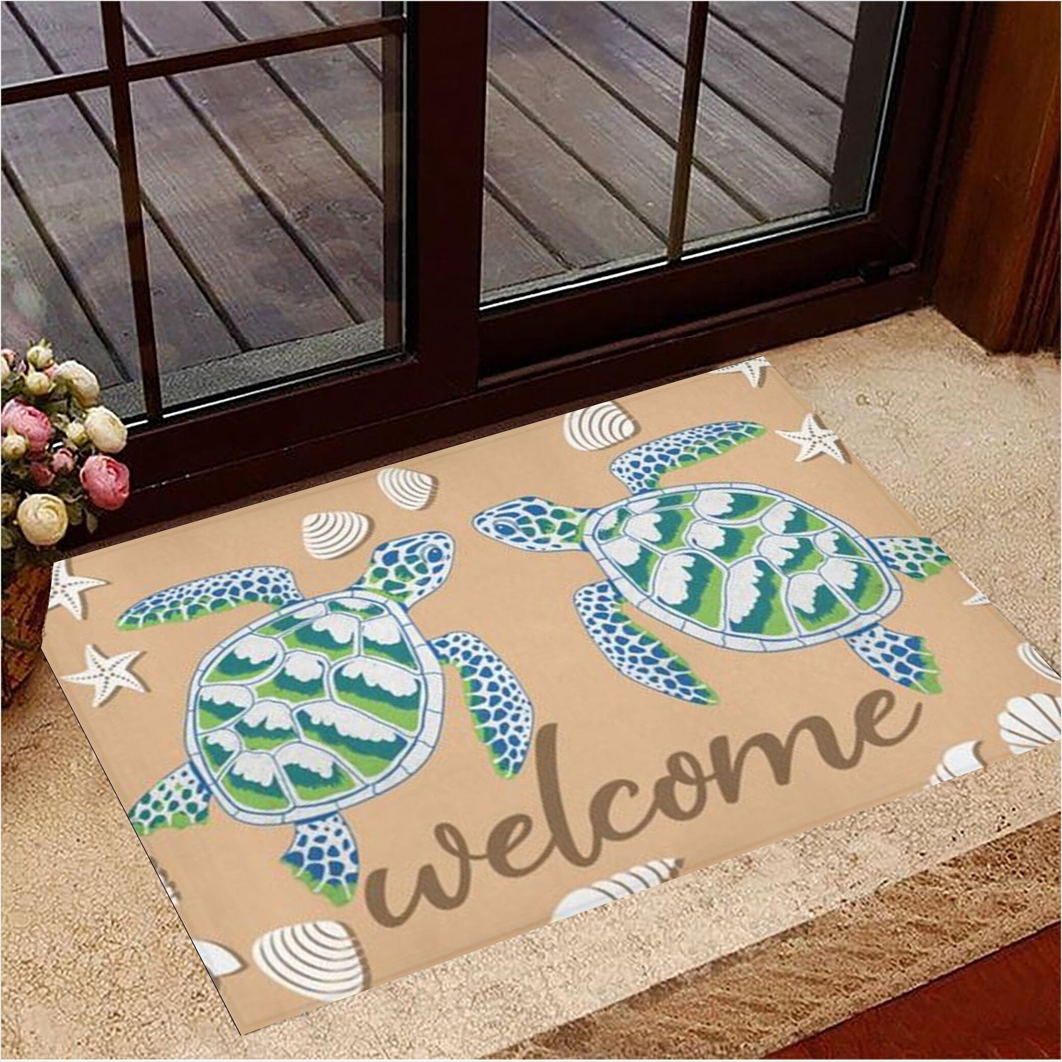 Sea Turtles Welcome Doormat Modern Welcome Mat Housewarming Gifts Birthday Gifts For Besties-1