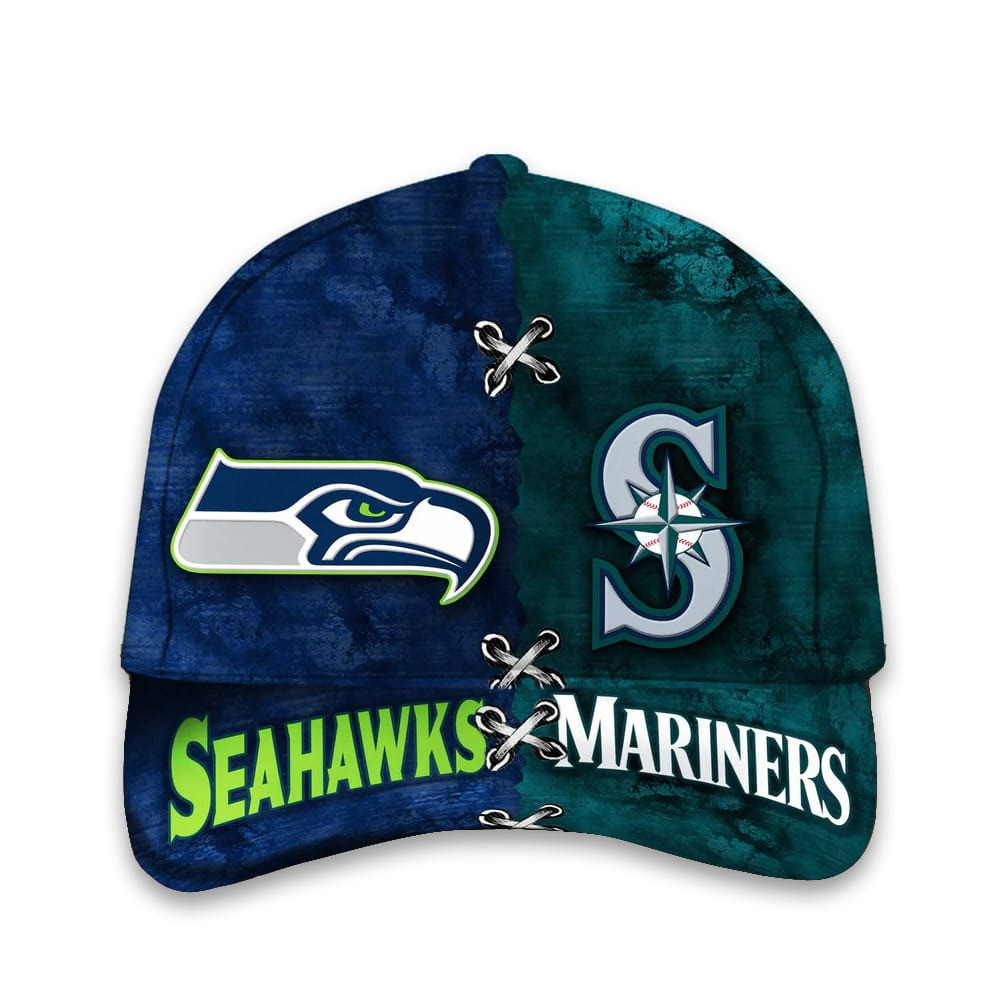 Seahawks x Mariners Hat Father's Day Gifts For Husband-1