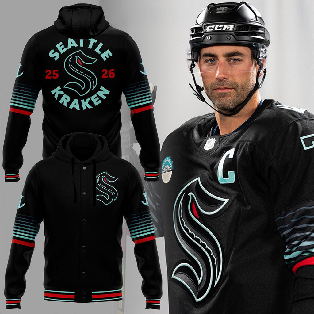 Seattle Kraken Hockey Jacket Seattle Kraken Merch Ice Hockey Gift Ideas-1