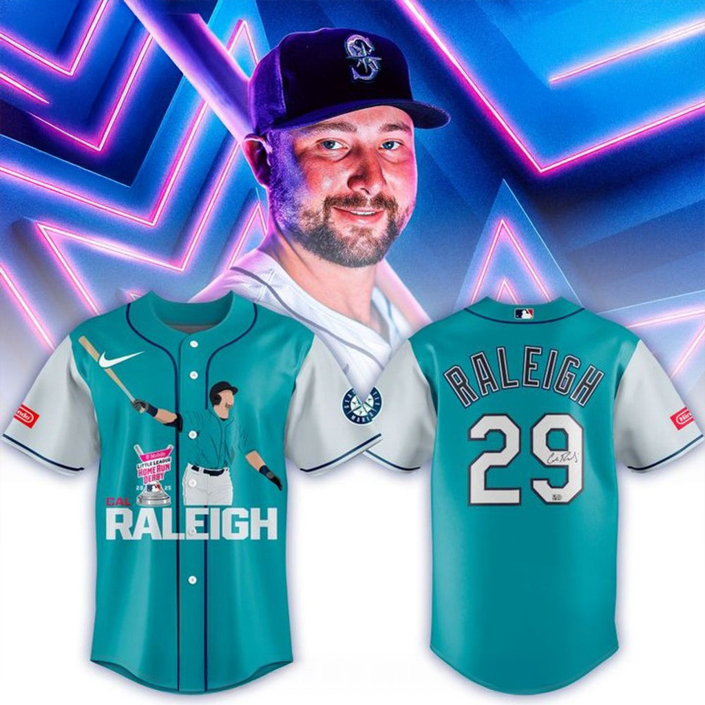 Seattle Mariners Cal Raleigh MLB Home Run Derby 2025 Baseball Jersey Seattle Mariners Merch-1