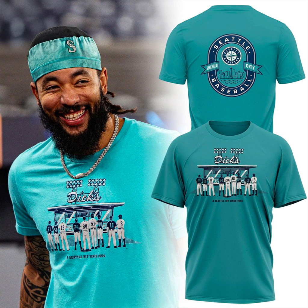 Seattle Mariners Dick's T-Shirt Mariners Merch Best Gifts For Baseball Fans-1
