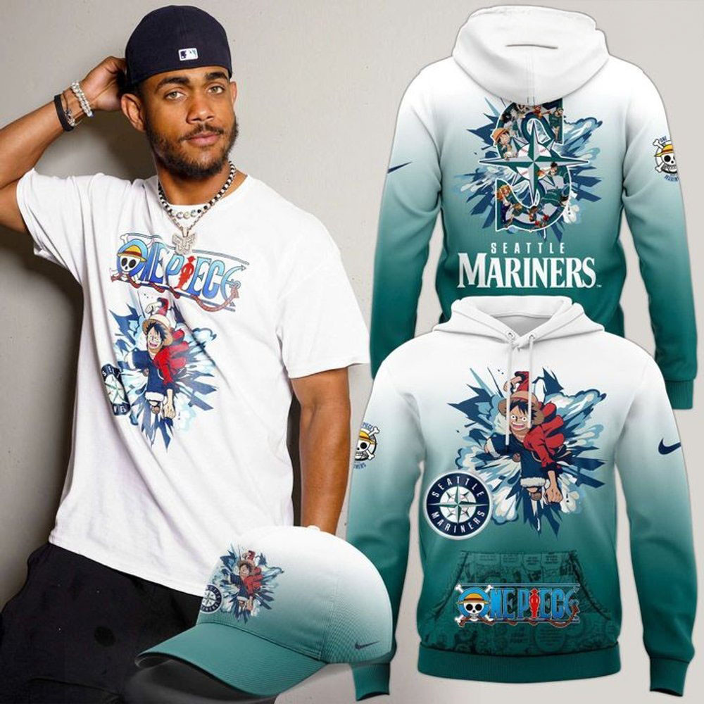 Seattle Mariners The Straw Hat Pirates Special Hoodie Seattle Mariners Merch Husband Gifts-1