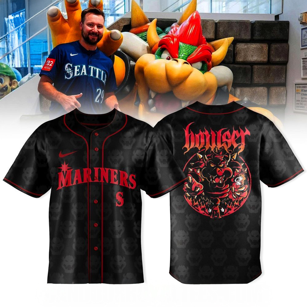 Seattle Mariners X Bowser King Of The Mound Jersey Seattle Mariners Merch Present For Husband-1