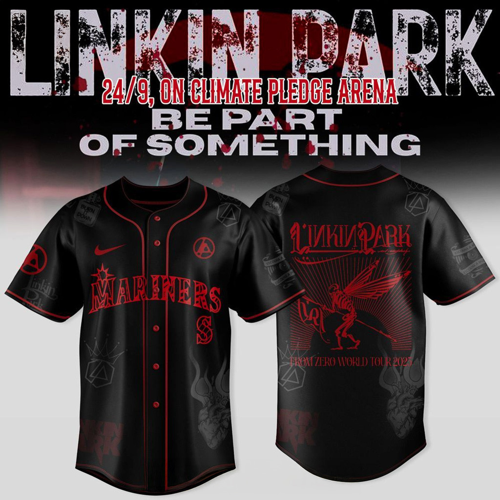 Seattle Mariners X Linkin Park From Zero World Tour 2025 Jersey Seattle Mariners Merch-1