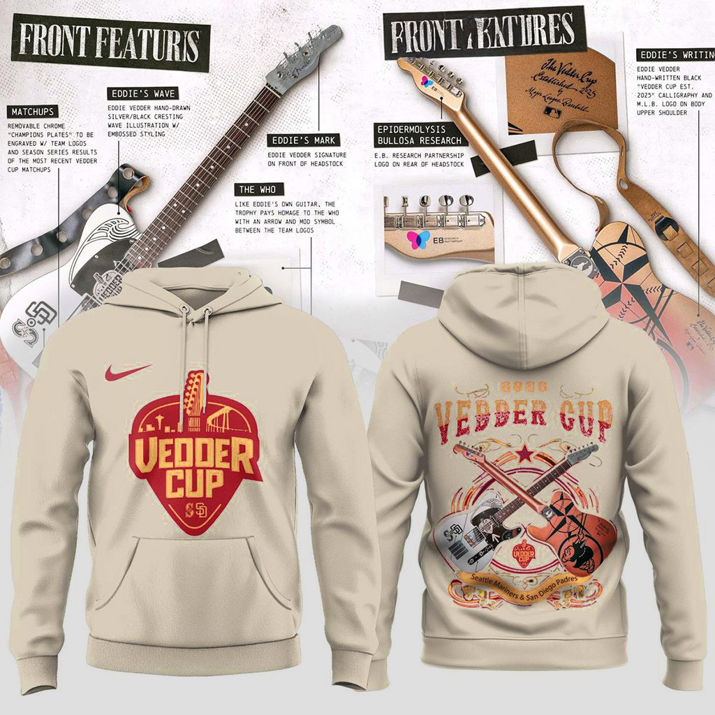 Seattle Mariners X Vedder Cup 2025 Hoodie Seattle Mariners Merch Gifts For Baseball Fans-1