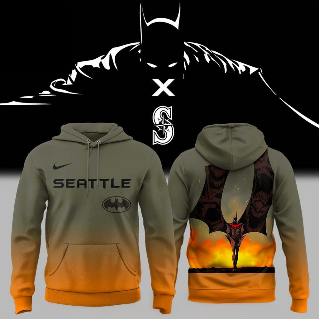 Seattle Mariners x Batman Hoodie Seattle Mariners Merch Gift For Batman Fans-1 Seattle Mariners x Batman Hoodie Seattle Mariners Merch Gift For Batman Fans-1