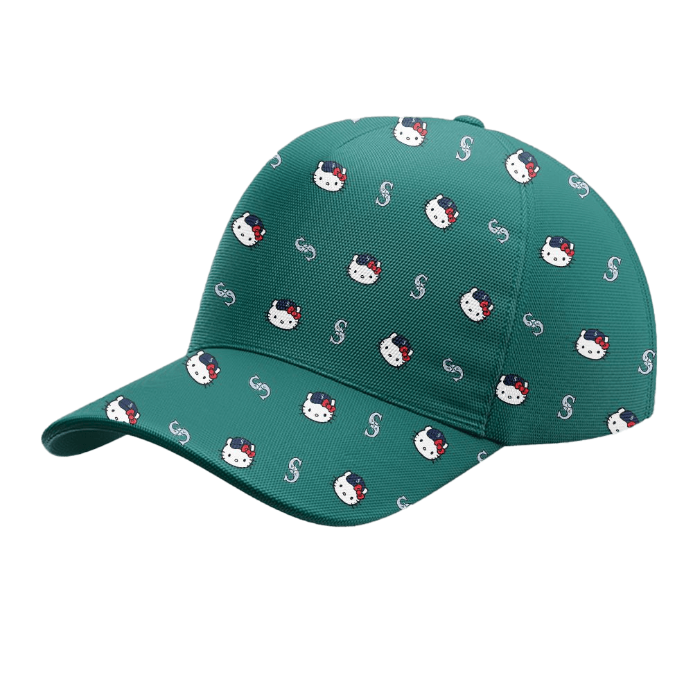 Seattle Mariners x Hello Kitty 2025 Hat Seattle Mariners Merch Father's Day Gifts For Husband-1