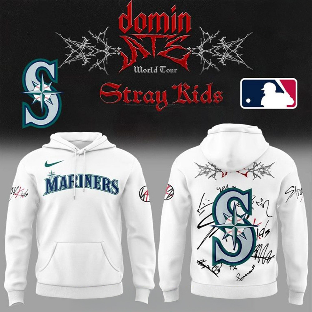 Seattle Mariners x Stray Kids Show 2025 Special Hoodie Seattle Mariners Merch Fans Gifts-1