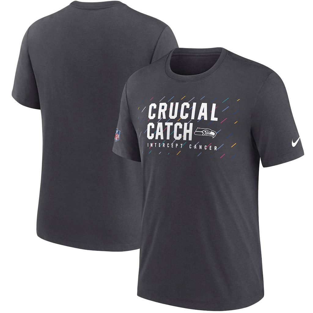 Seattle Seahawks Crucial Catch NFL T-Shirt 2025 Rainbow Seahawks Merch Gift Ideas For Men-1