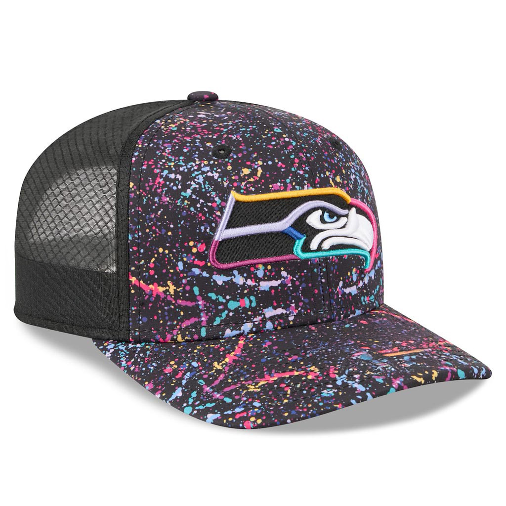 Seattle Seahawks Crucial Catch NFL Trucker Hat 2025 Rainbow Seahawks Merch Brother Gifts-1