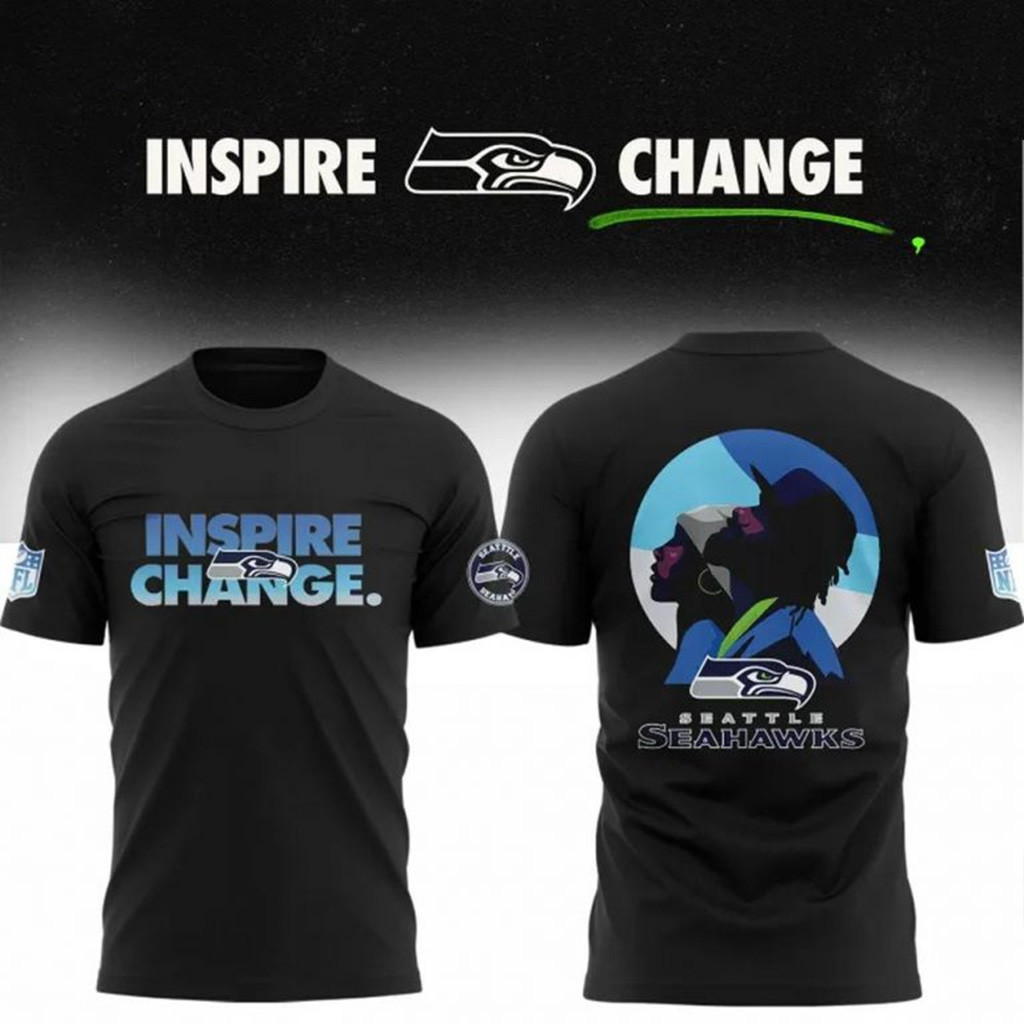 Seattle Seahawks NFL Inspire Change 2025 T-Shirt Seattle Seahawks Merch Gifts For Fans-1