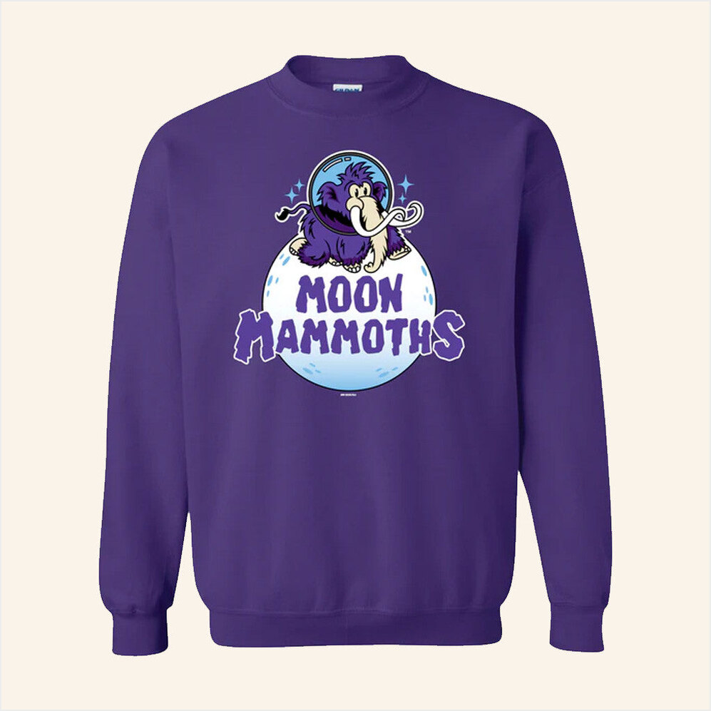 Seawolves Merch Erie Seawolves Br Moon Mammoths Sweatshirt Gifts For Boyfriend Gifts For Fans-1