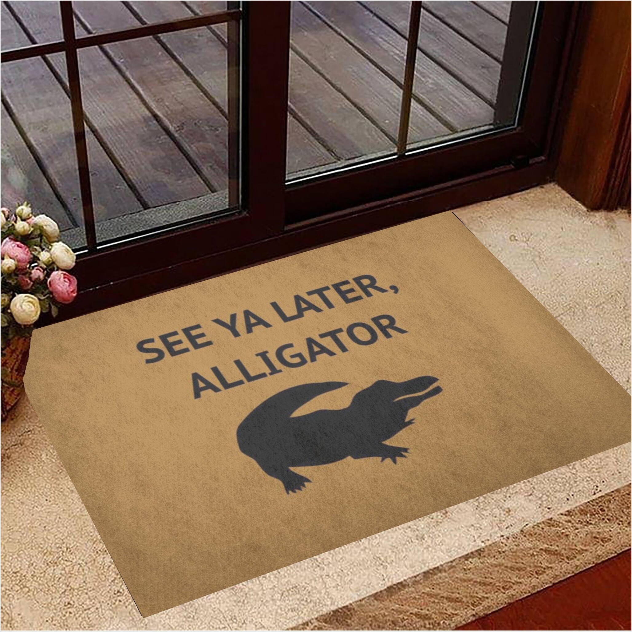 See Ya Later Alligator Doormat Hilarious Doormats Funny Gifts For Brother Gifts For Friends-1