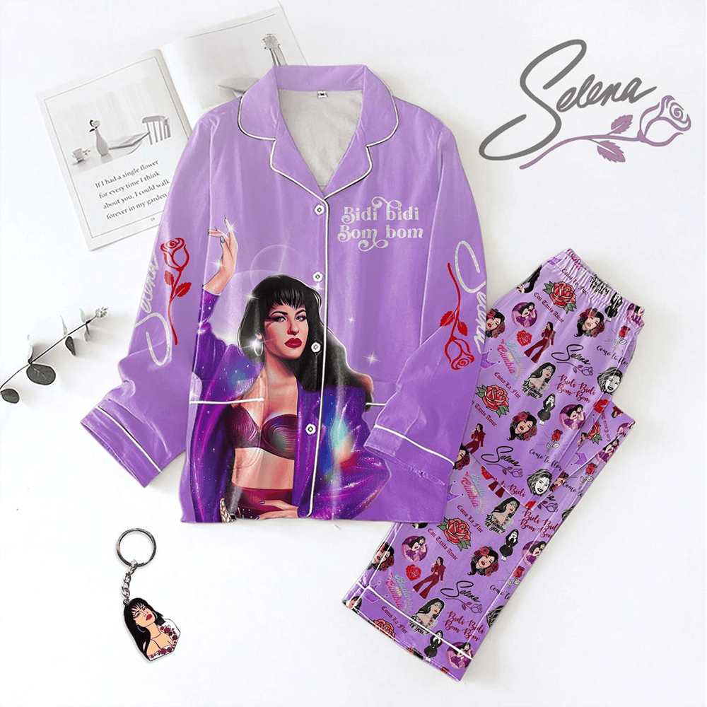 Selena Bidi Bidi Bom Bom Pajamas Set Gift Ideas For Music Lovers-1