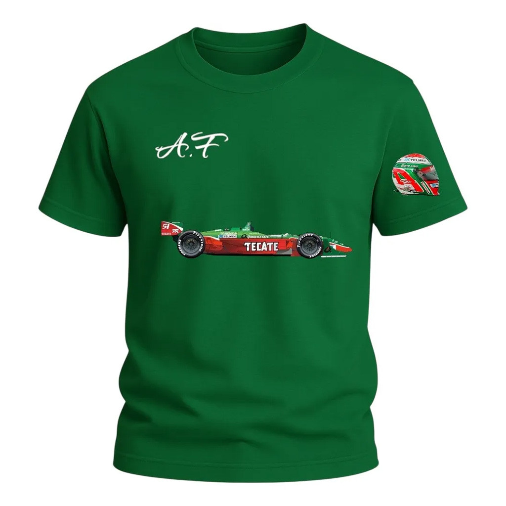 Sergio Checo Perez Merch Adrian Fernandez Tecate F1 T-Shirt Fan Apparel Gifts For Dad-1