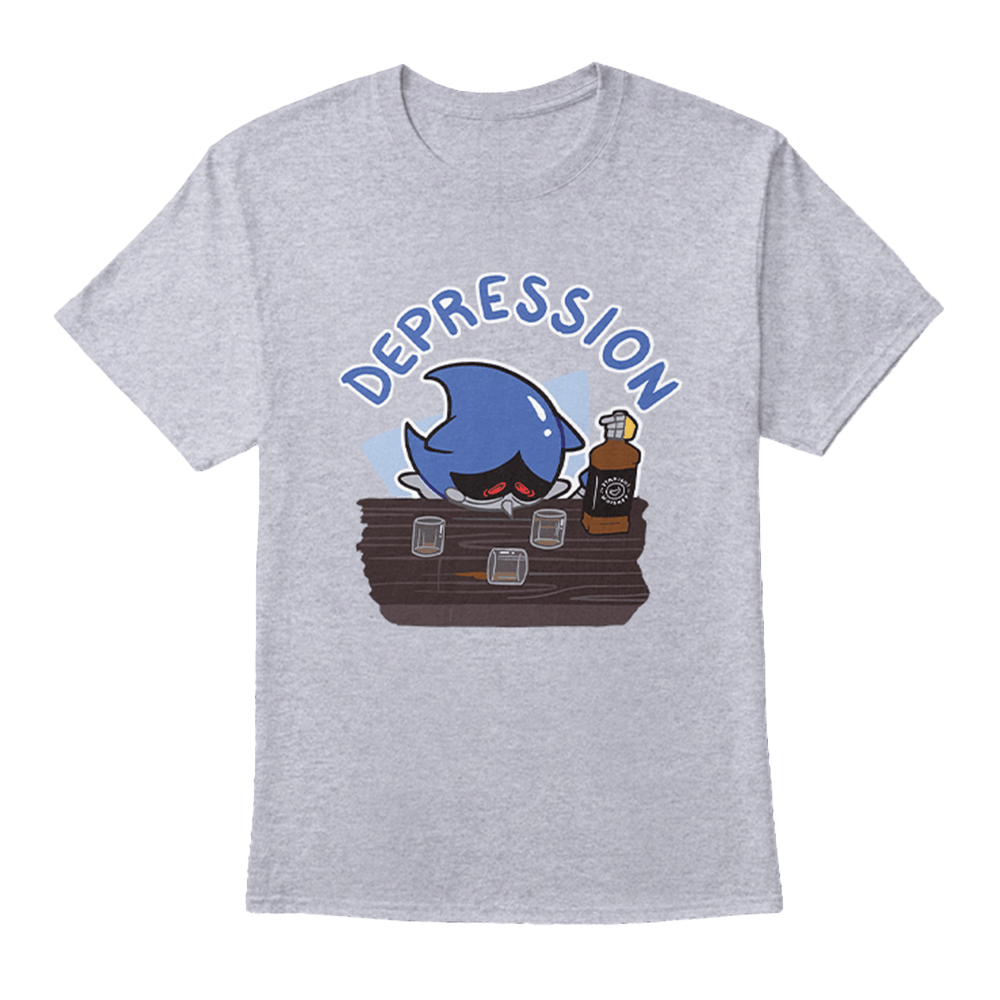 Shadow The Hedgehog Depression Shirt Cute Tee Gifts For Fan-1