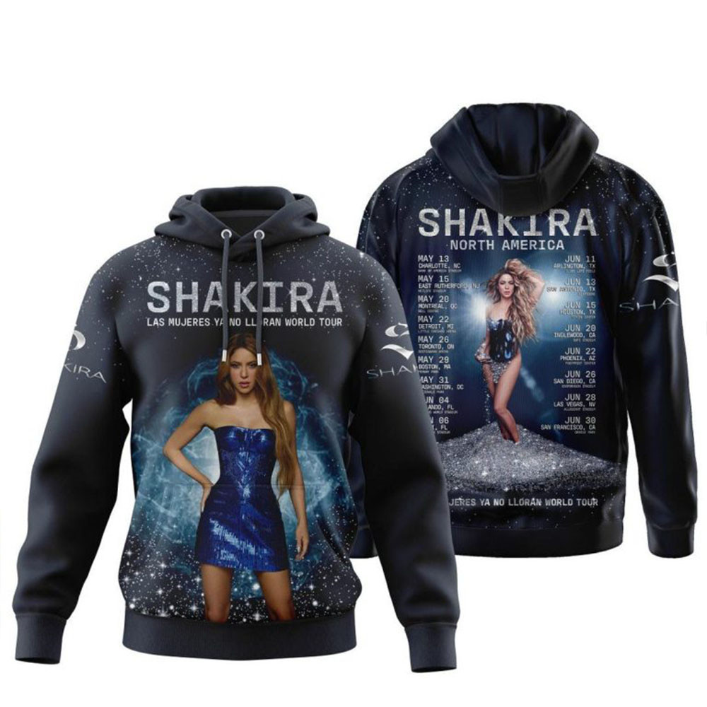 Shakira Las Mujeres Ya No Lloran World Tour 2025 North America Hoodie Gifts For Music Fans-1