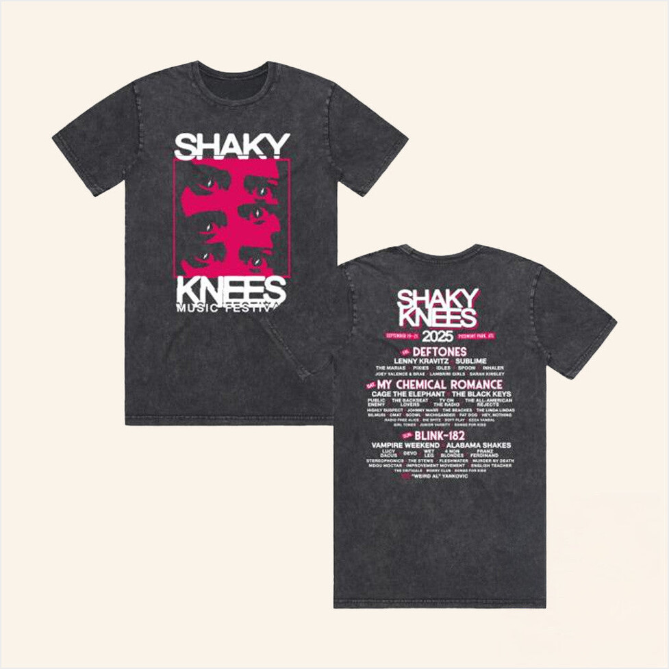 Shaky Knees Festival Merch Shaky Gaze Wash Shirt Gift Ideas For Friends Gifts For Friends-1