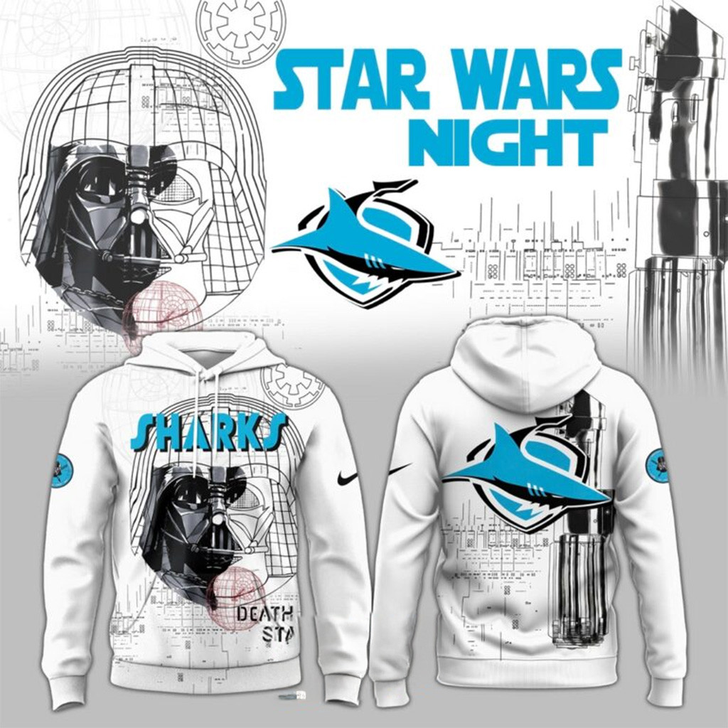 Sharks NRL Team Star Wars Night Hoodie Sharks Merch Best Gifts For Husband-1