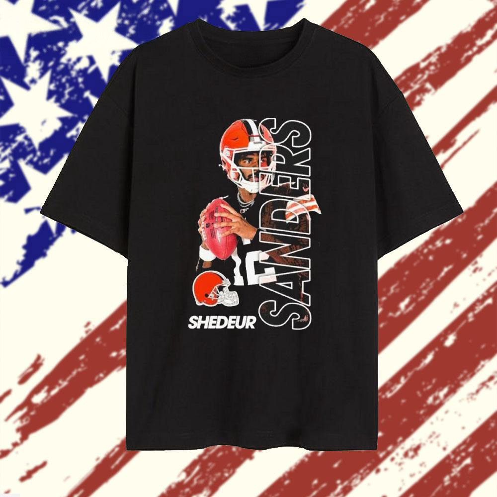 Shedeur Sanders Cleveland Browns Graphic Player 2025 T-Shirt Shedeur Sanders Merch For Fans-1