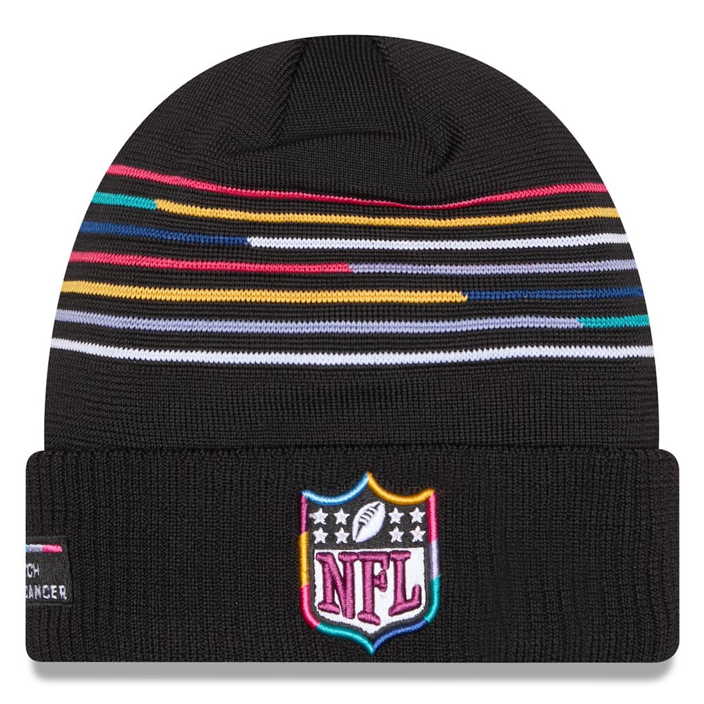 Shield Logo Crucial Catch NFL Beanie 2025 Rainbow NFL Merch Football Fan Gift Ideas-1