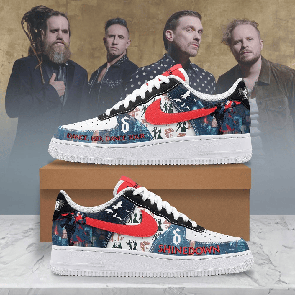 Shinedown Dance Kid Dance Tour 2025 Nike Air Force 1 Shinedown Merch Mothers Day Gift For Friends-1