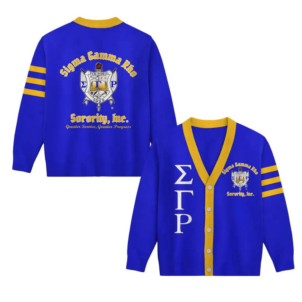 Sigma Gamma Rho 1922 Cardigan Gift Ideas For Fans Men's Women's-1