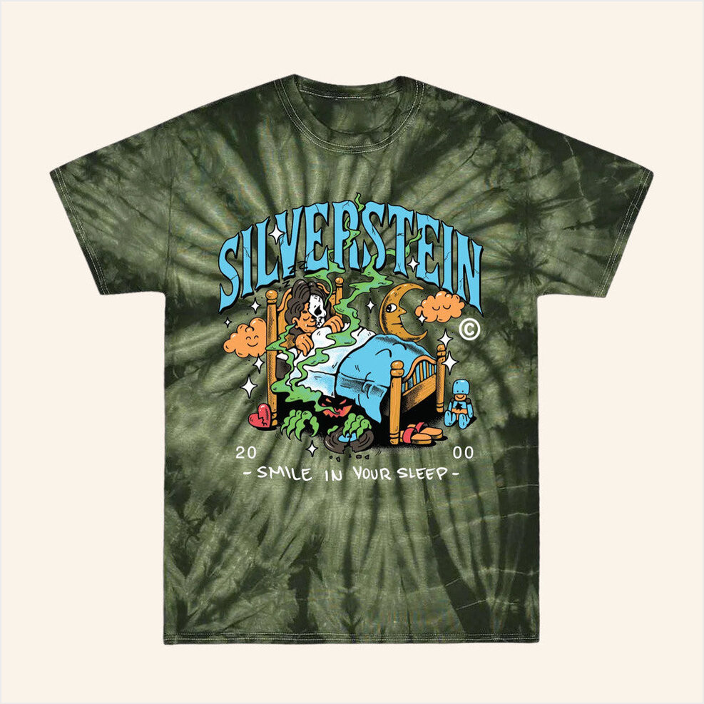 Silverstein Music Merch Smile Tye Dye T-Shirt Gifts For Brother Birthday Gifts For Besties-1