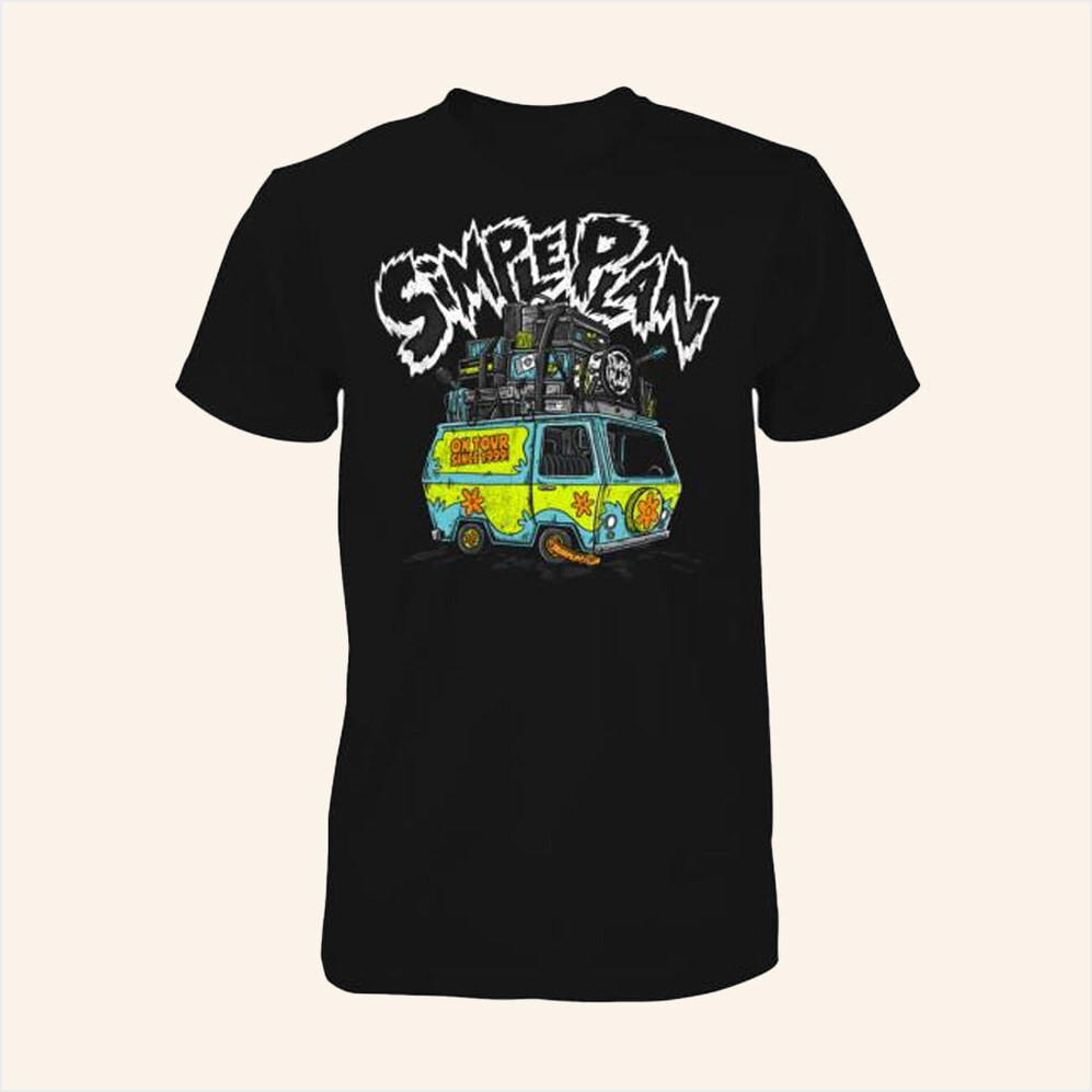 Simple Plan Merch Band In Van Tour T-Shirt Gifts For Fans Birthday Gifts For Sister-1 Simple Plan Merch Band In Van Tour T-Shirt Gifts For Fans Birthday Gifts For Sister-1