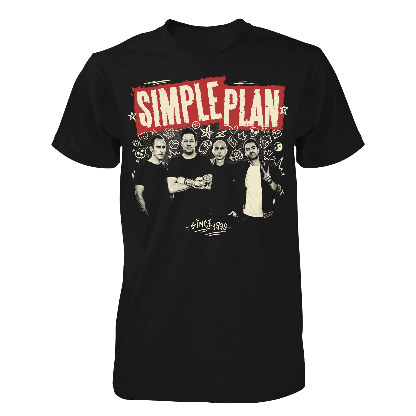 Simple Plan Merch Band Photo T-Shirt Gift For Dad-1