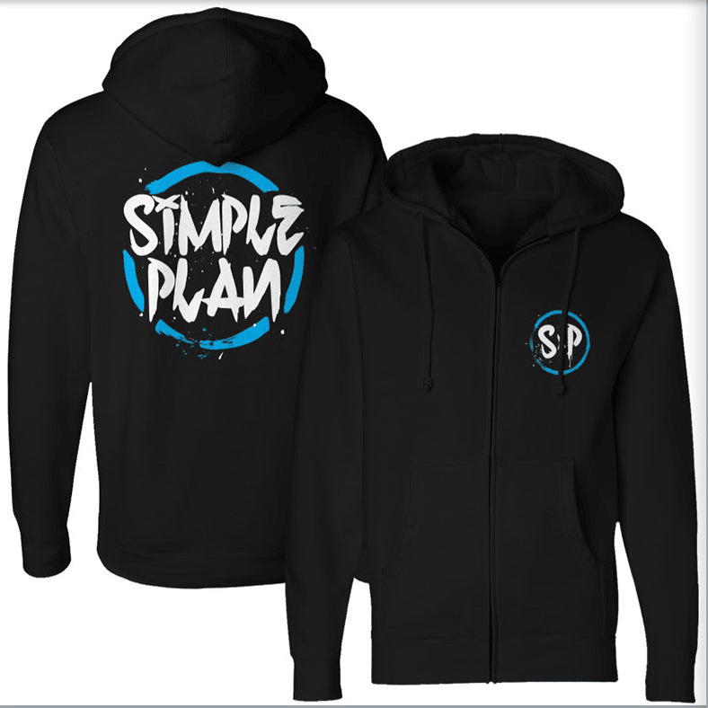 Simple Plan Merch Circle Splat Logo Hoodie Unique Gifts For Husband-1