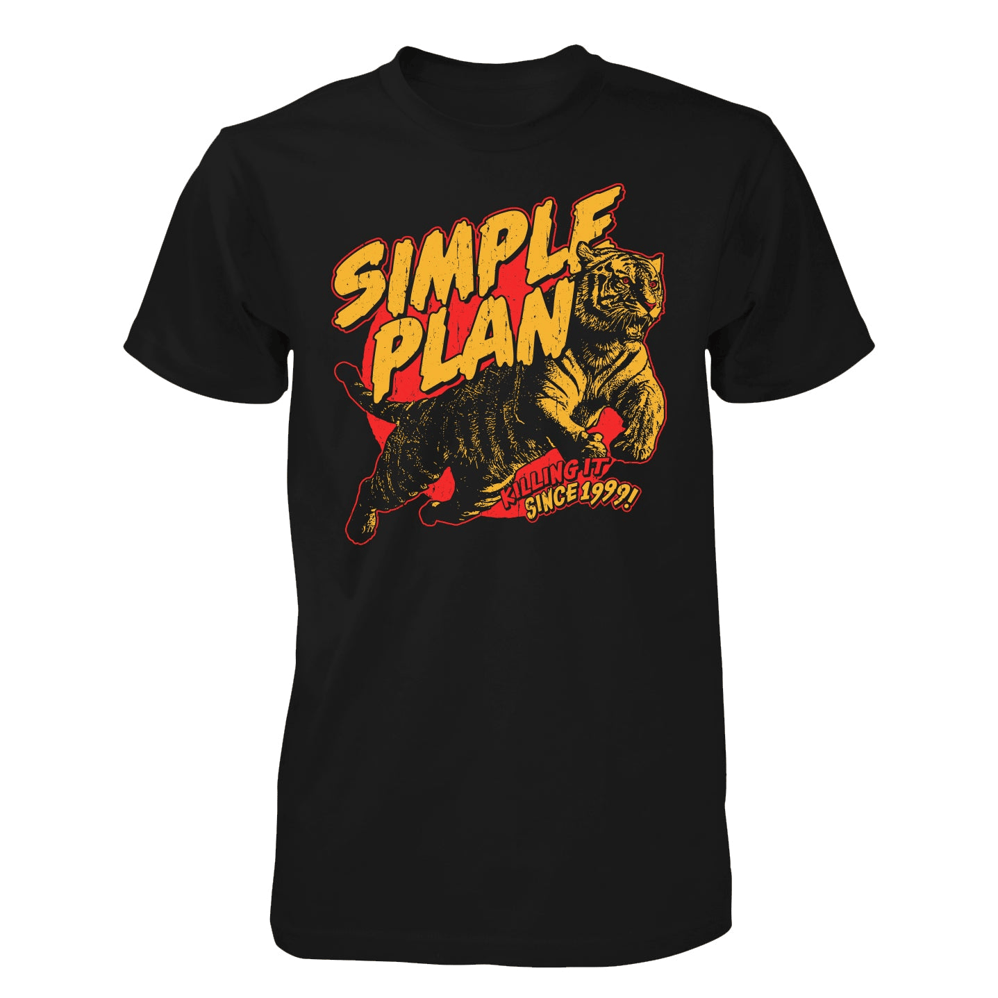 Simple Plan Merch Tiger 1999 T-shirt Gifts For Father-1