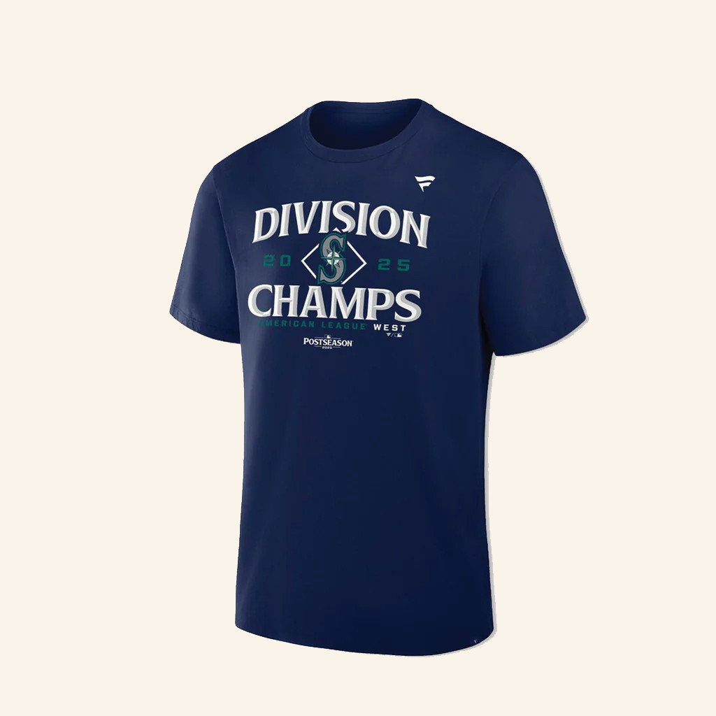 Simply Seattle Merch Seattle Mariners Al West Division Champs 2025 Locker Room T-Shirt Gifts-1