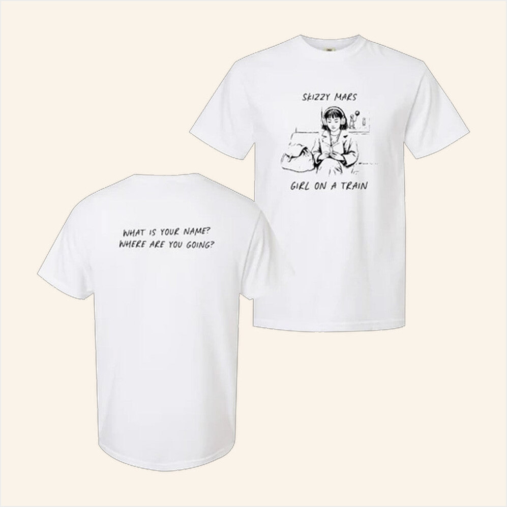 Skizzy Mars Merch Skizzy Mars Girl On A Train T-Shirt Gifts For Music Lovers Gifts For Besties-1