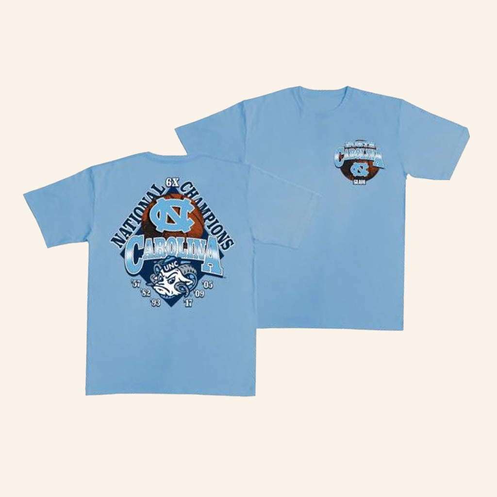 Slam Goods Merch North Carolina 6X National Champs Shirt Gift Ideas For Fans-1