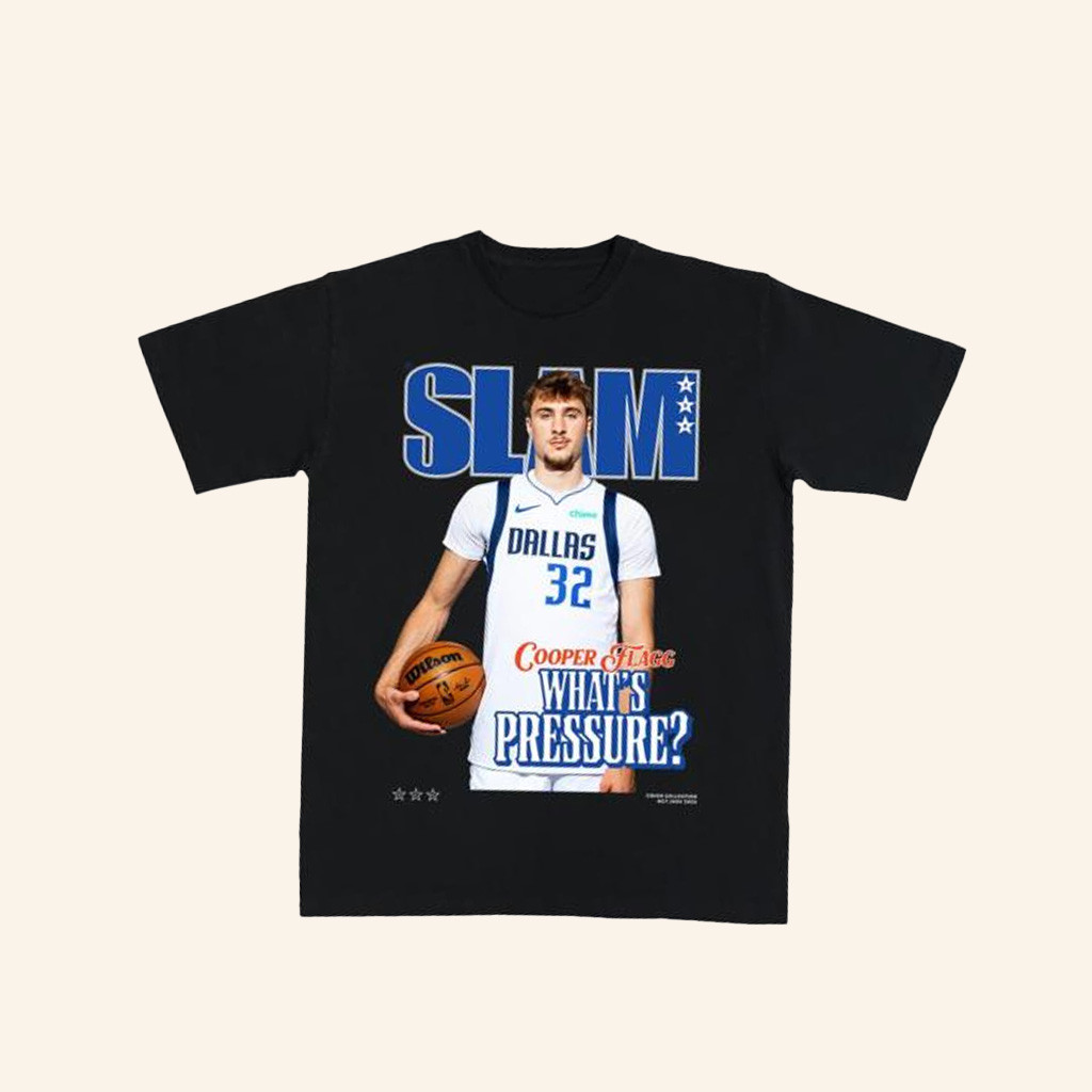 Slam Goods Merch Slam Cover Cooper Flagg T-Shirt Gift Ideas For Him-1