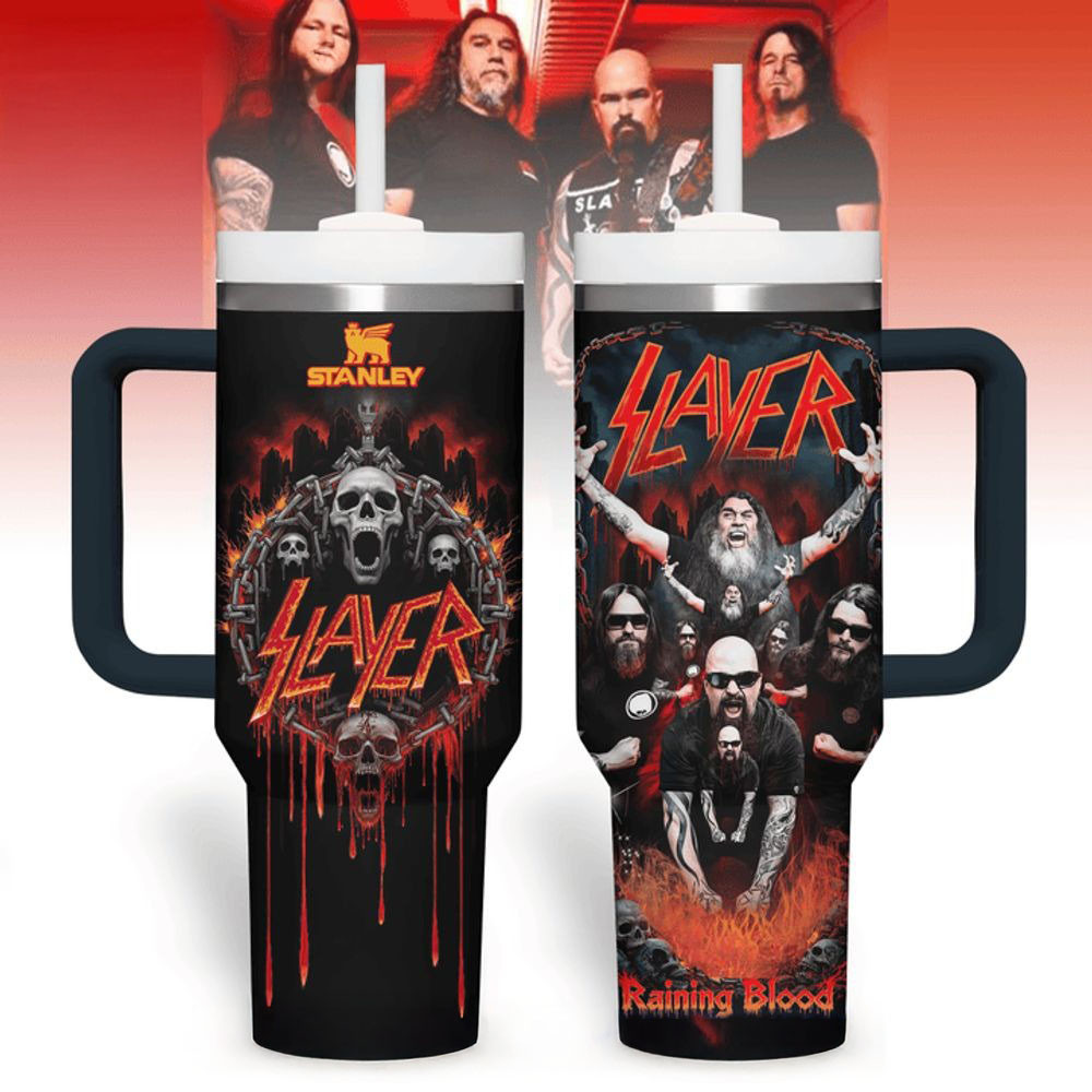 Slayer Raining Blood Special Tour 2025 Stanley Tumbler Slayer Merch Father's Day Gifts For Dad-1