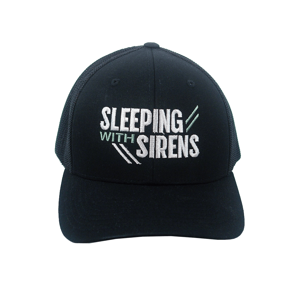 Sleeping With Sirens Merch Linear Trucker Hat Good Fathers Day Gifts-1