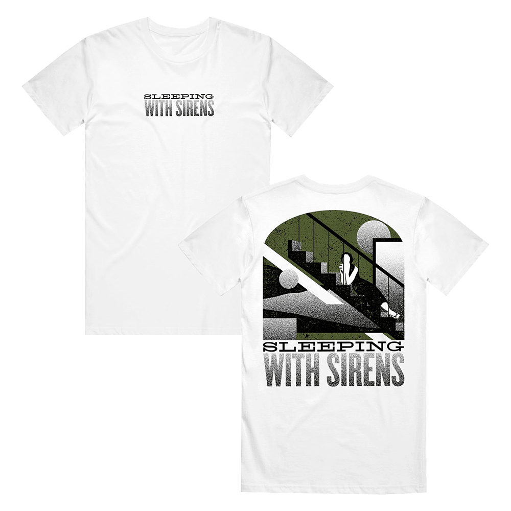 Sleeping With Sirens Merch Stairs T-Shirt Father In Law Gifts Dad's Day-1