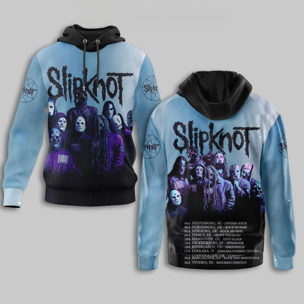 Slipknot Ready For 2025 Showtime Schedule Hoodie Gifts For Slipknot Fans-1