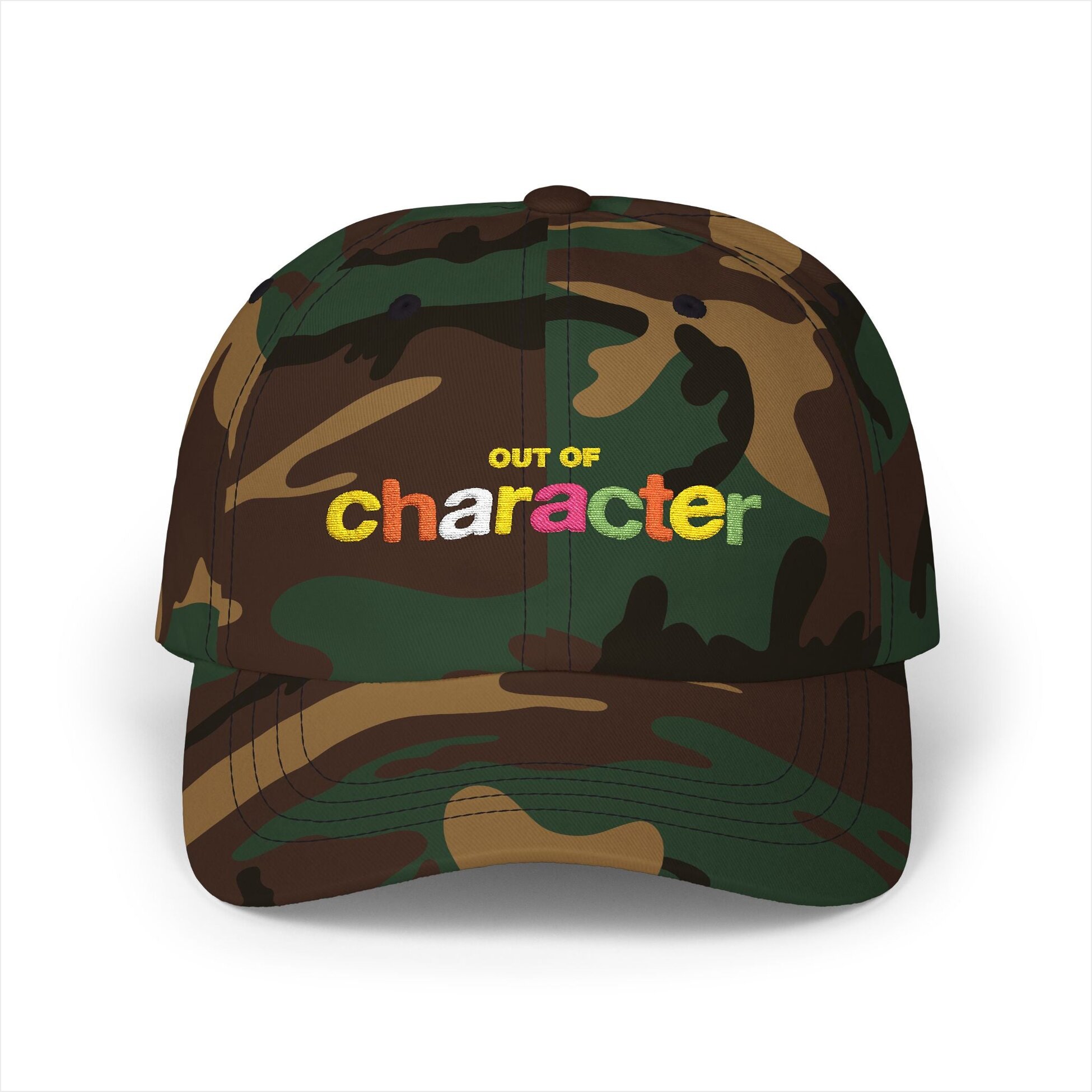 Slushy Noobz Merch Classic Embroidered Camo Cap Apparel Gifts For BFF Gifts For Brother-1