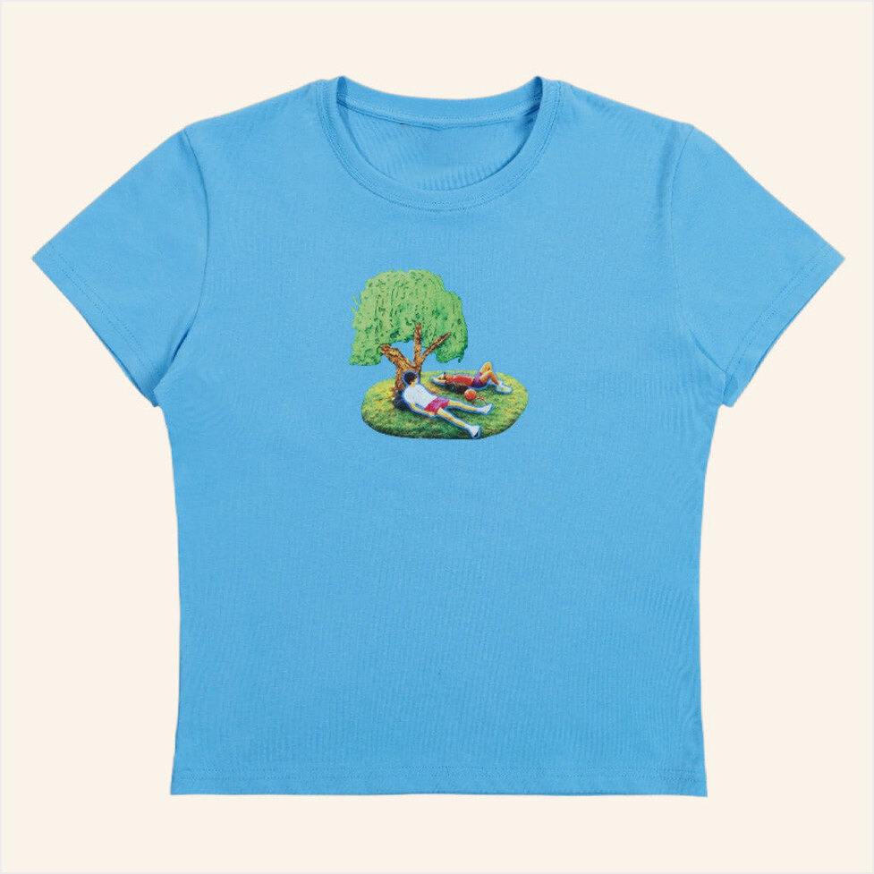 Slushy Noobz Merch Tree Blue Baby Tee Gift Ideas For Wife Birthday Gifts For Best Friend-1